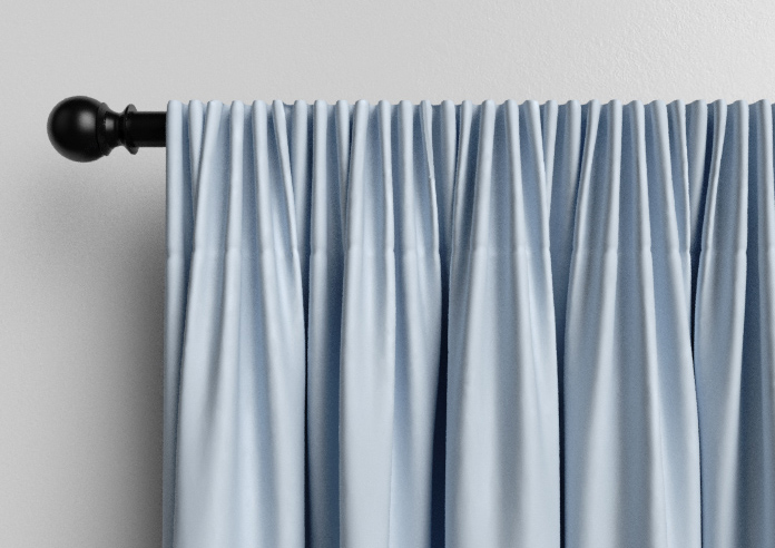 Menton, Cloud Blue - Made to Measure Curtains - Image 9